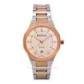 BONIA BNR191-2615 Silver Rosegold Dial White Stainless Steel
